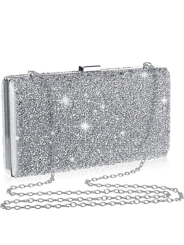 Women’s Sparkling Diamond Handbag – Elegant Crossbody Bag for Wedding & Dinner Party