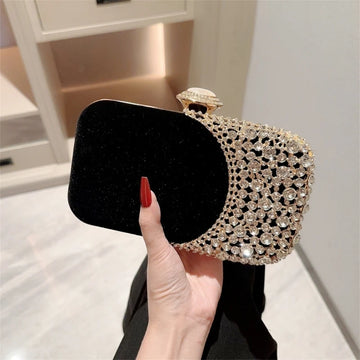 Glitter Clutch Purse – Women’s Evening Handbag with Detachable Chain for Prom & Wedding