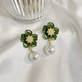 Jewelry CC Style Pearl Vintage Earrings - Blingy Bag LLC