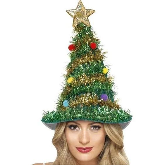 Festive Christmas Tree Hat - Blingy Bag LLC