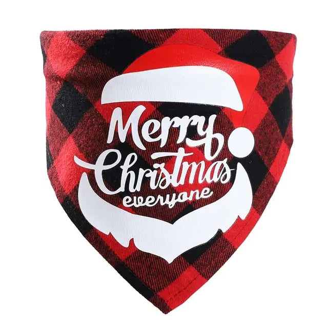 Pet Christmas Plaid Bandanas - Blingy Bag LLC