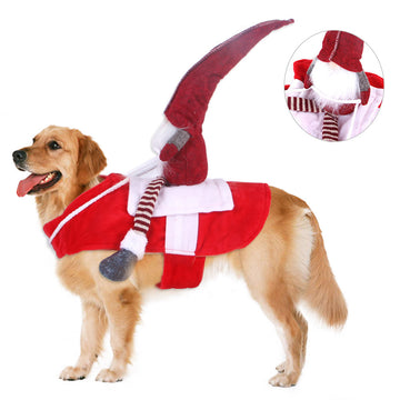 Pet Christmas Riding Transformation Costume Pet Products Costumes Cosplay - Blingy Bag LLC