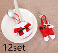 6 pcs New Year Holder Chirstmas Cutlery Knife Fork Cutlery Set Trousers Skirt Navidad Christmas Christmas Decorations for Home - Blingy Bag LLC