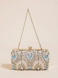 Beaded Diamond Crossbody Bag - Blingy Bag LLC