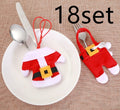 6 pcs New Year Holder Chirstmas Cutlery Knife Fork Cutlery Set Trousers Skirt Navidad Christmas Christmas Decorations for Home - Blingy Bag LLC