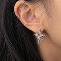 Asterism Rhinestone Earrings - Blingy Bag LLC