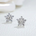 Christmas Snowflake Stud Earrings - Blingy Bag LLC