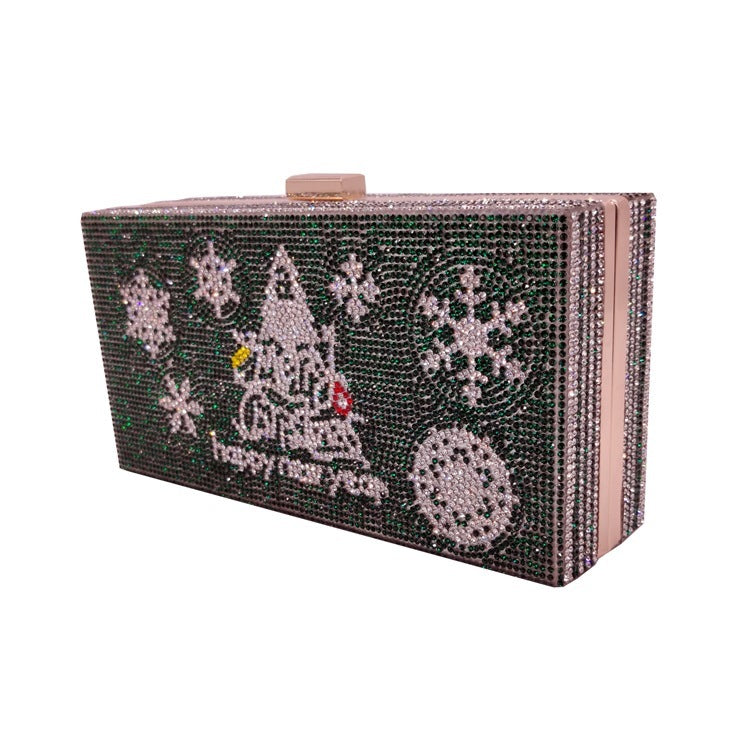 Clutch bag rhinestone christmas bag messenger bag - Blingy Bag LLC