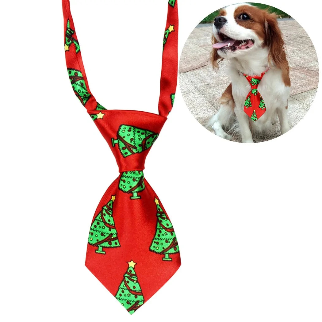 Christmas Dog Necktie - Blingy Bag LLC