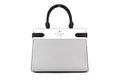 Kate Spade Staci Nimbus Grey Medium Saffiano Leather Crossbody Satchel Handbag - Blingy Bag LLC