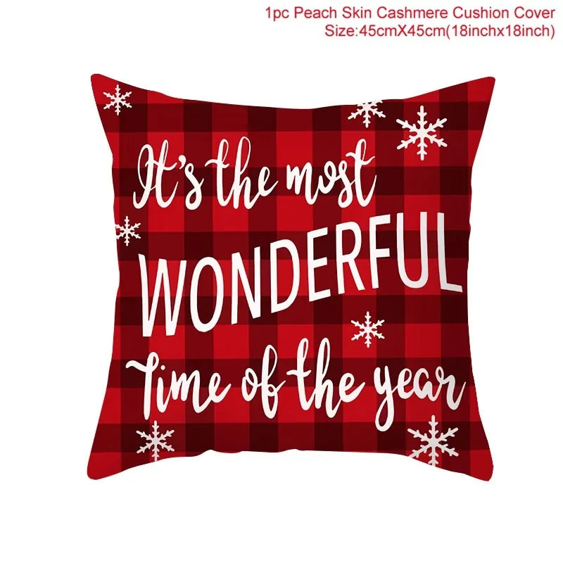 Cartoon Christmas Pillow Cover - Blingy Bag LLC