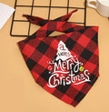 Pet Christmas Plaid Bandanas - Blingy Bag LLC