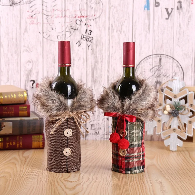 Christmas Wine Bottle Cover - Blingy Bag LLC