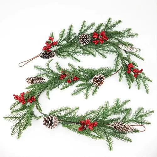 Red Berry Christmas Garland - Blingy Bag LLC