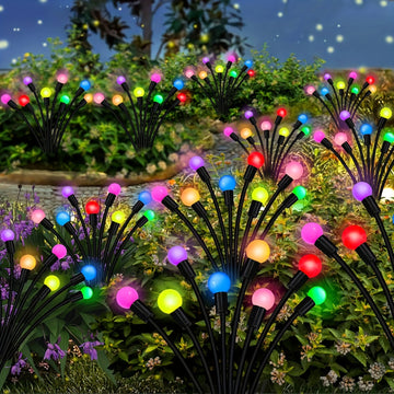 8/12 LED Solar Firefly Lights – Swaying Solar Decor for Garden & Holidays
