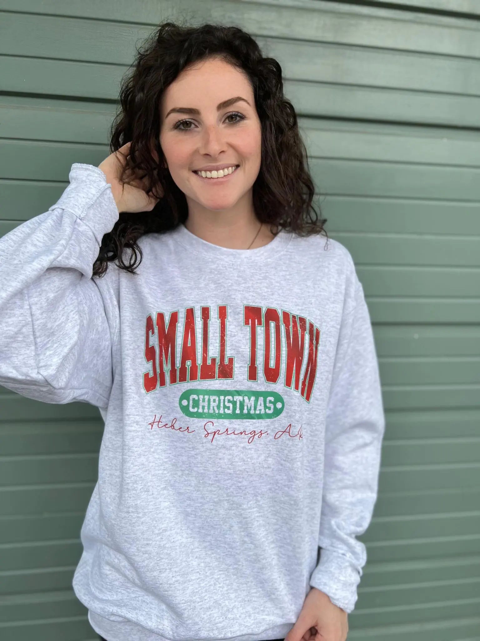 Small Town Christmas Sweatshirt - Blingy Bag LLC