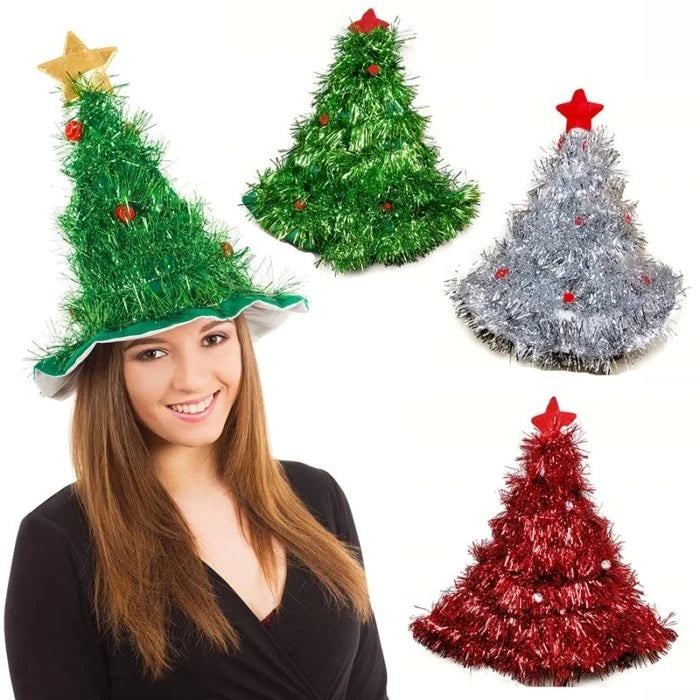 Festive Christmas Tree Hat - Blingy Bag LLC