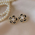 Jewelry CC Style Pearl Vintage Earrings - Blingy Bag LLC