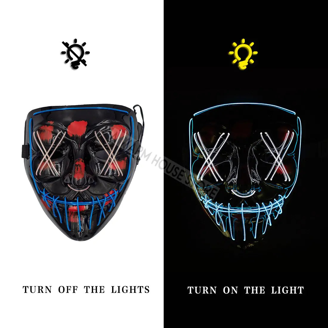 Halloween LED Mask - Blingy Bag LLC