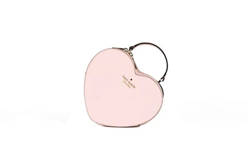 Kate Spade Love Shack Chalk Pink Saffiano Leather Top Handle Heart Crossbody Handbag - Blingy Bag LLC