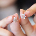 Christmas Snowflake Stud Earrings - Blingy Bag LLC