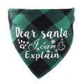 Pet Christmas Plaid Bandanas - Blingy Bag LLC