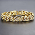 Miami Gold Curb Cuban Bracelet - Blingy Bag LLC