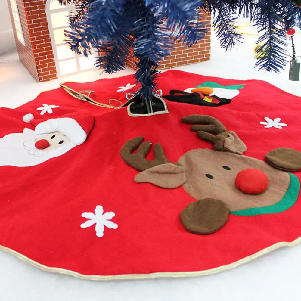 Fur Christmas Tree Skirt - Blingy Bag LLC