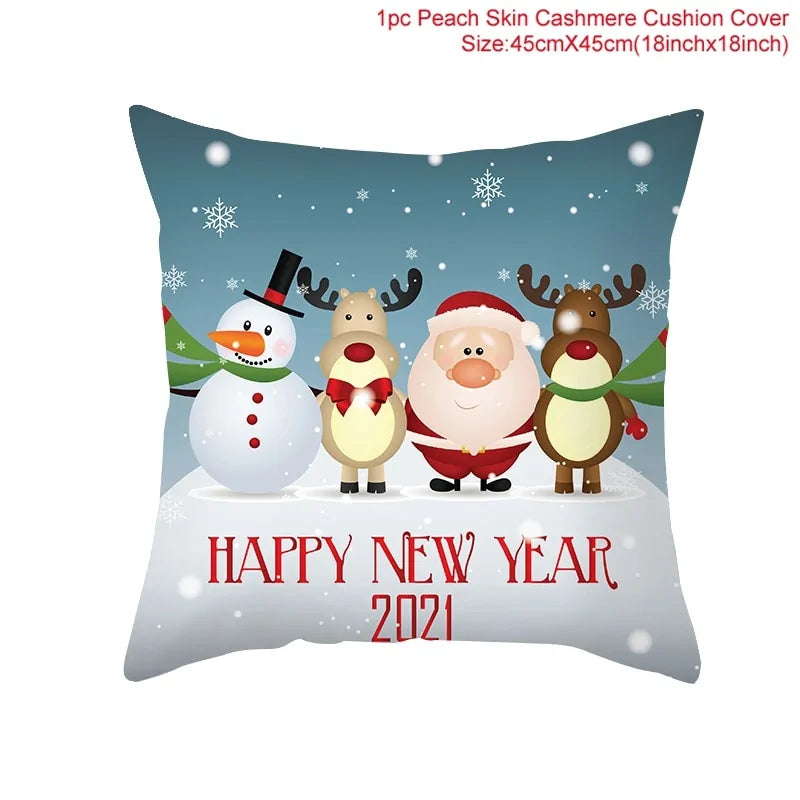 Cartoon Christmas Pillow Cover - Blingy Bag LLC