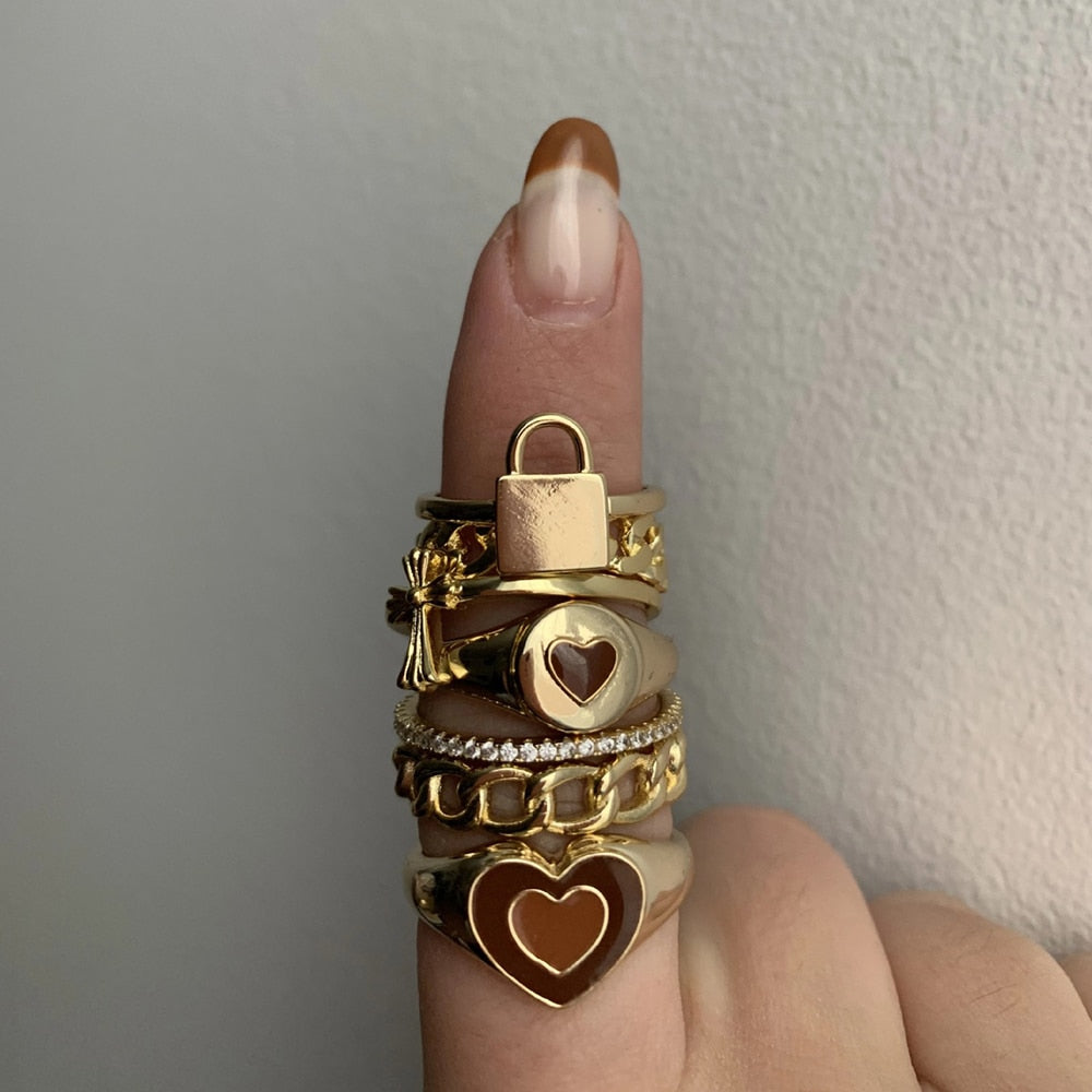 Creative Love Heart Ring - Blingy Bag LLC