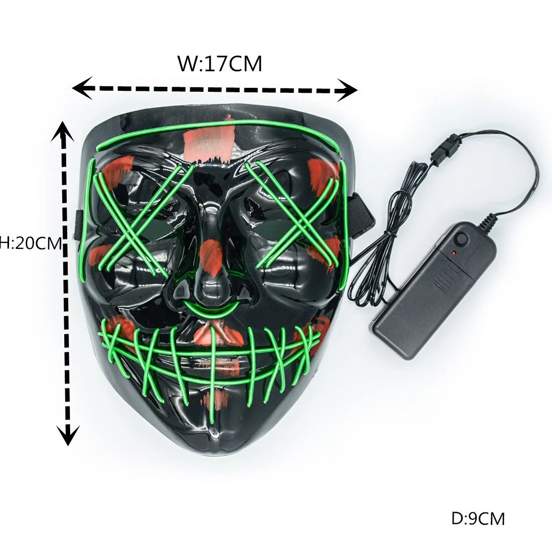 Halloween Led Mask - Blingy Bag LLC