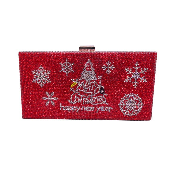 Clutch bag rhinestone christmas bag messenger bag - Blingy Bag LLC