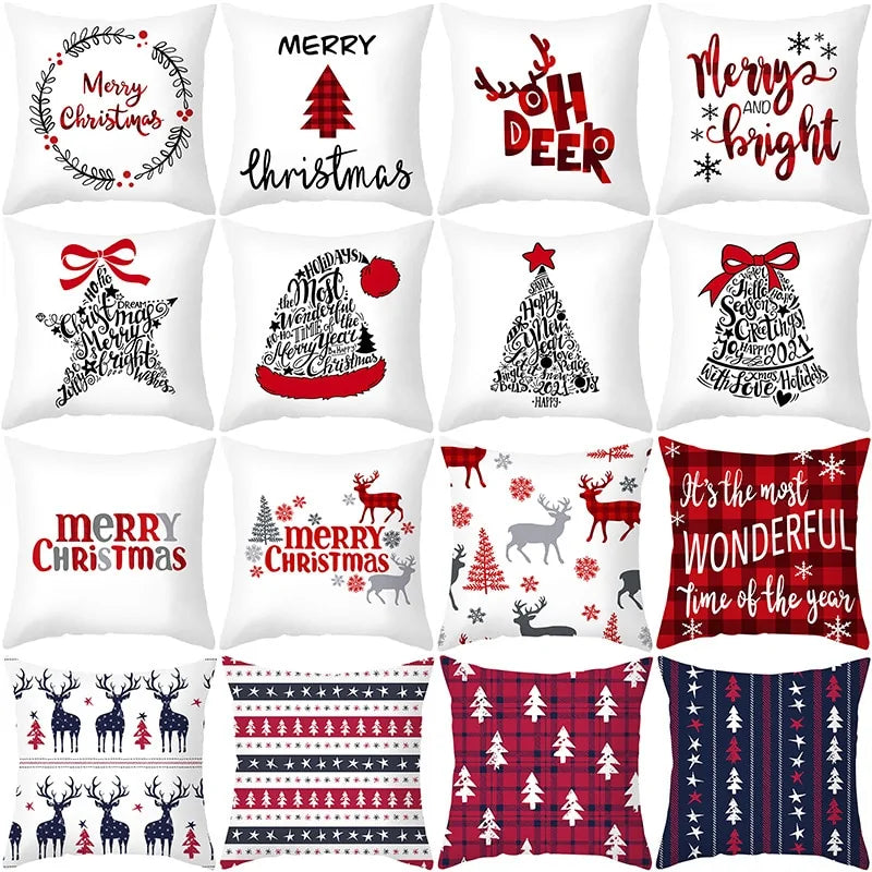 Cartoon Christmas Pillow Cover - Blingy Bag LLC