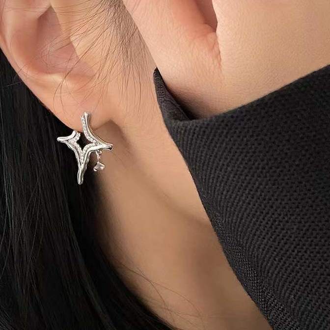 Asterism Rhinestone Earrings - Blingy Bag LLC