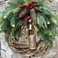 Christmas Pine Cone Wreath - Blingy Bag LLC