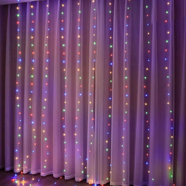 Christmas Curtain Lights - Blingy Bag LLC