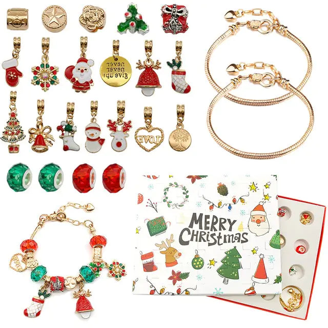 Christmas Countdown Calendar Bracelets - Blingy Bag LLC