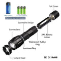 Super-Bright 90000LM LED Tactical Flashlight 5 Modes Zoomable Torch Searchlight - Blingy Bag LLC