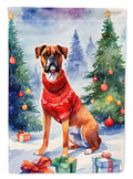 Boxer Christmas House Flag - Blingy Bag LLC