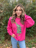 Glitter Christmas Tree Sweatshirt - Blingy Bag LLC