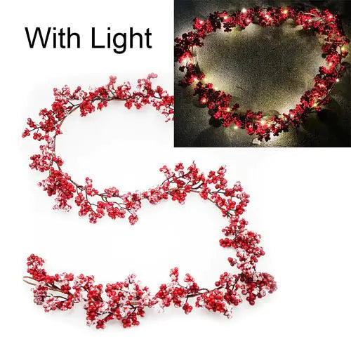 Red Berry Christmas Garland - Blingy Bag LLC