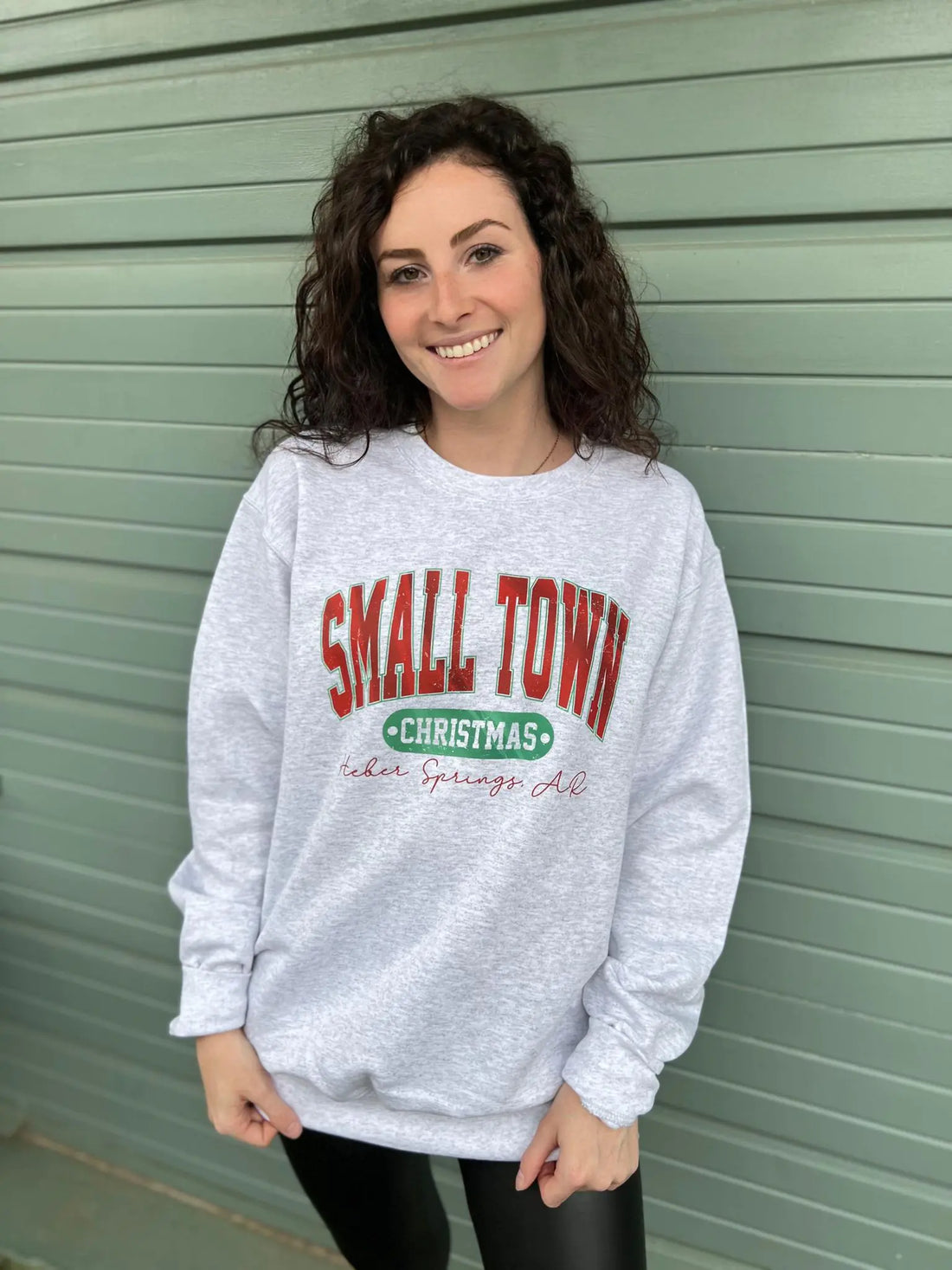 Small Town Christmas Sweatshirt - Blingy Bag LLC