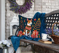 Basenji Christmas Throw Pillow - Blingy Bag LLC