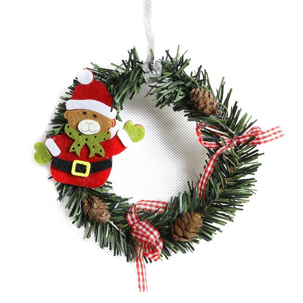 Christmas Wreath Wood Christmas Decor - Blingy Bag LLC