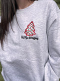 Christmas Cake Embroidered Sweatshirt - Blingy Bag LLC