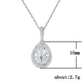 Water Drop Pendant Necklace - Blingy Bag LLC