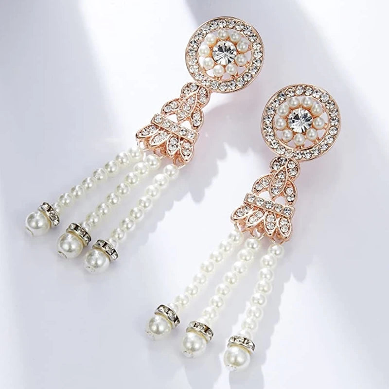 Great Gatsby Flapper Earrings - Blingy Bag LLC