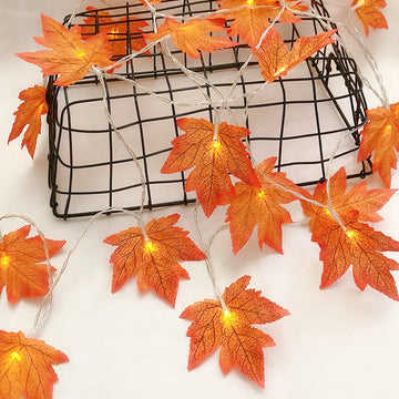 Artificial LED Maple Leaves - Blingy Bag LLC