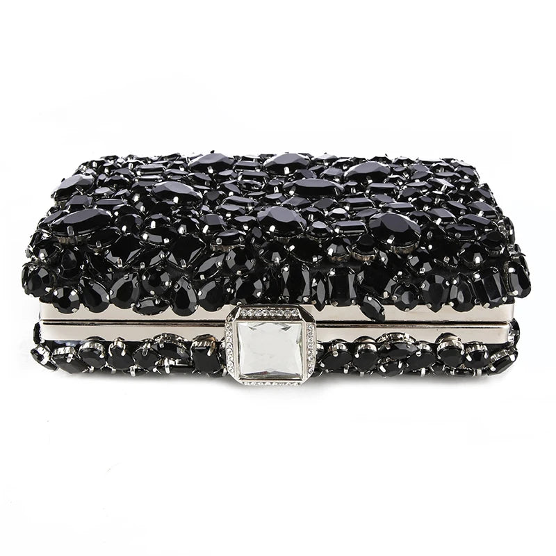 Beaded Crystal Clutch Bag - Blingy Bag LLC