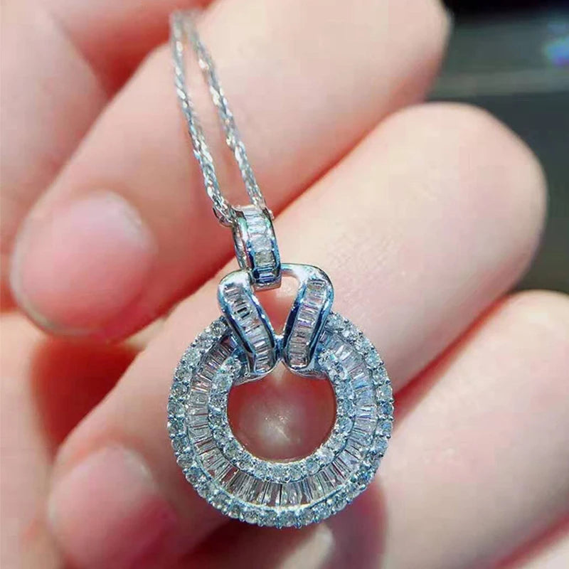 Dazzling Round Bling Necklace - Blingy Bag LLC